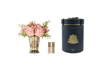 NEW Summer Posy in Cherry Pink - Gold Vase | SPG06